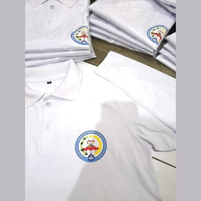 Polo shirt custom bordir